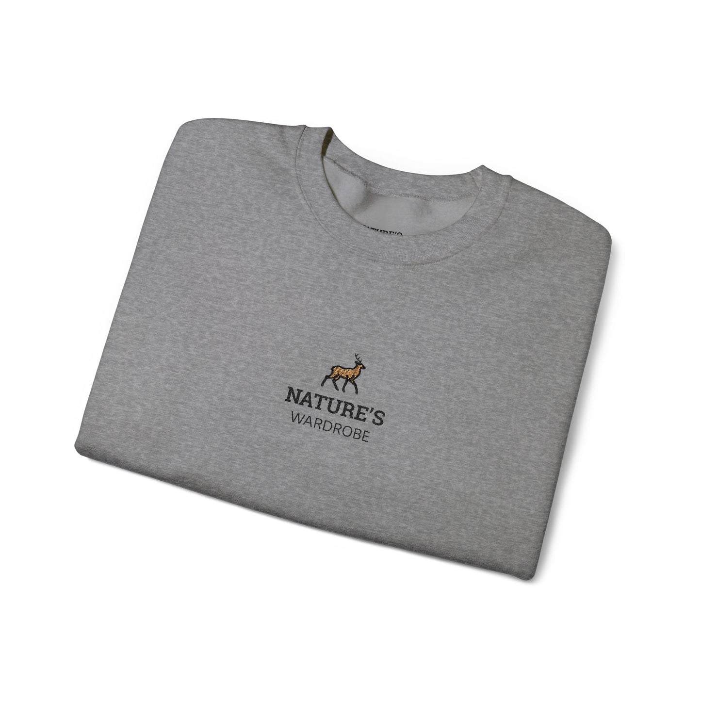 Nature's Wardrobe | Deer Embroidered Crewneck Sweatshirt