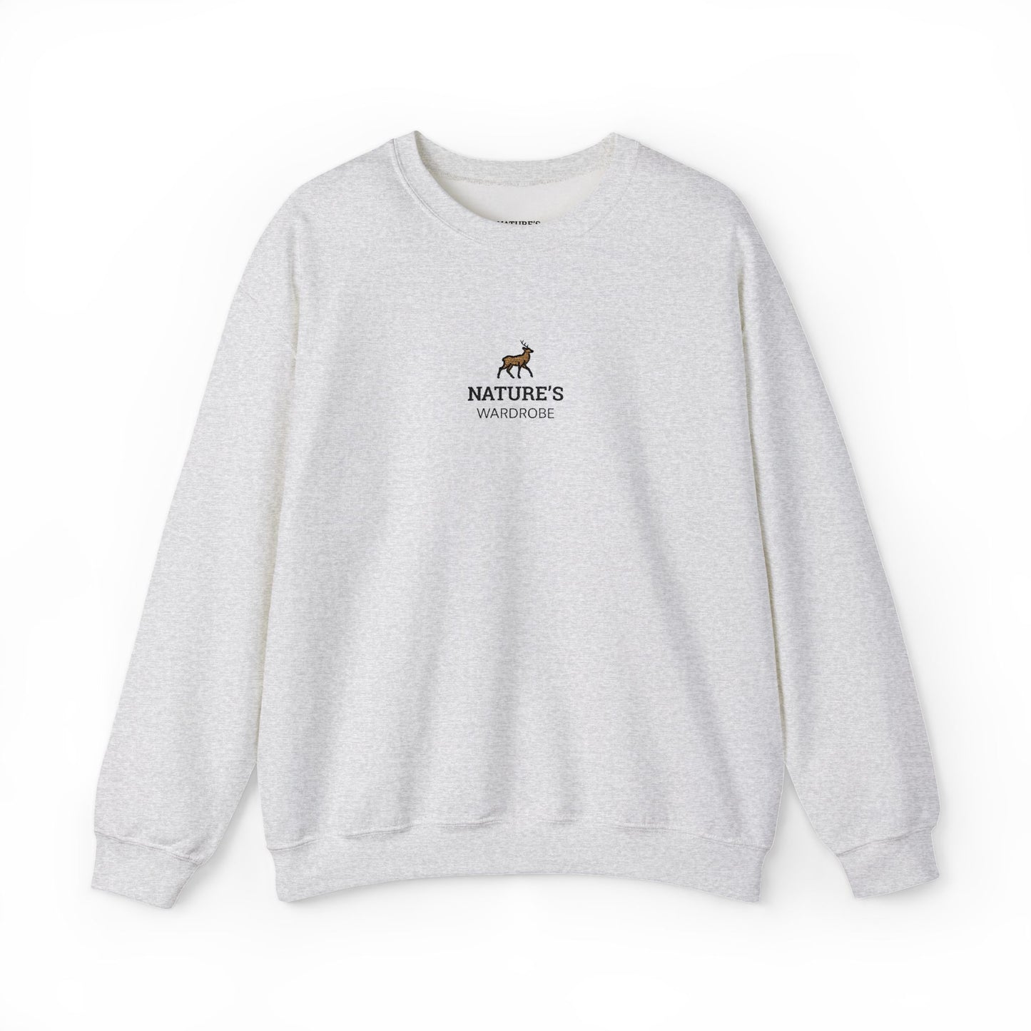 Nature's Wardrobe | Deer Embroidered Crewneck Sweatshirt