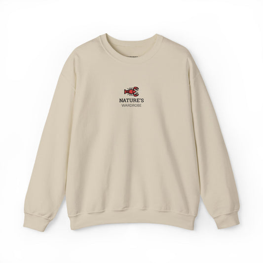 Nature's Wardrobe | Lobster Embroidered Crewneck Sweatshirt