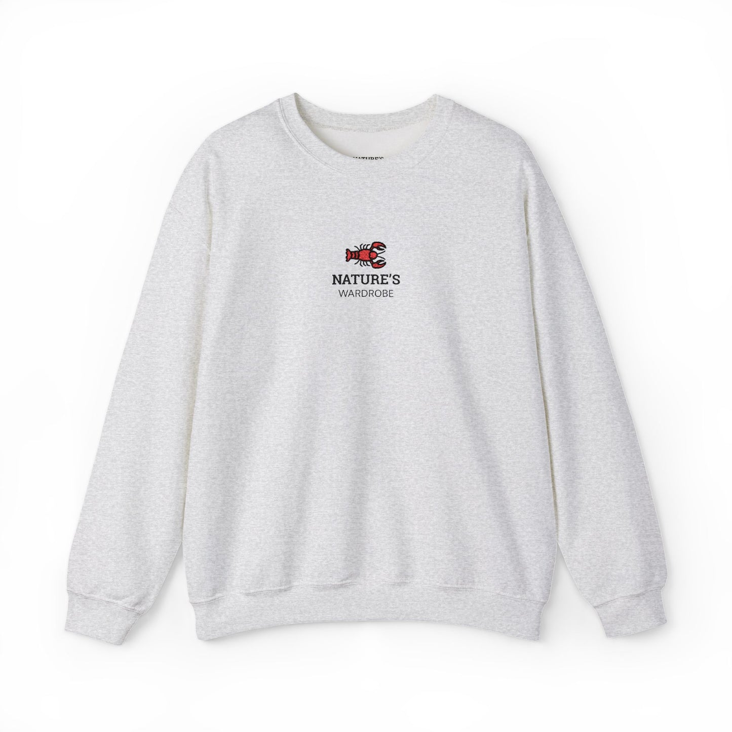 Nature's Wardrobe | Lobster Embroidered Crewneck Sweatshirt