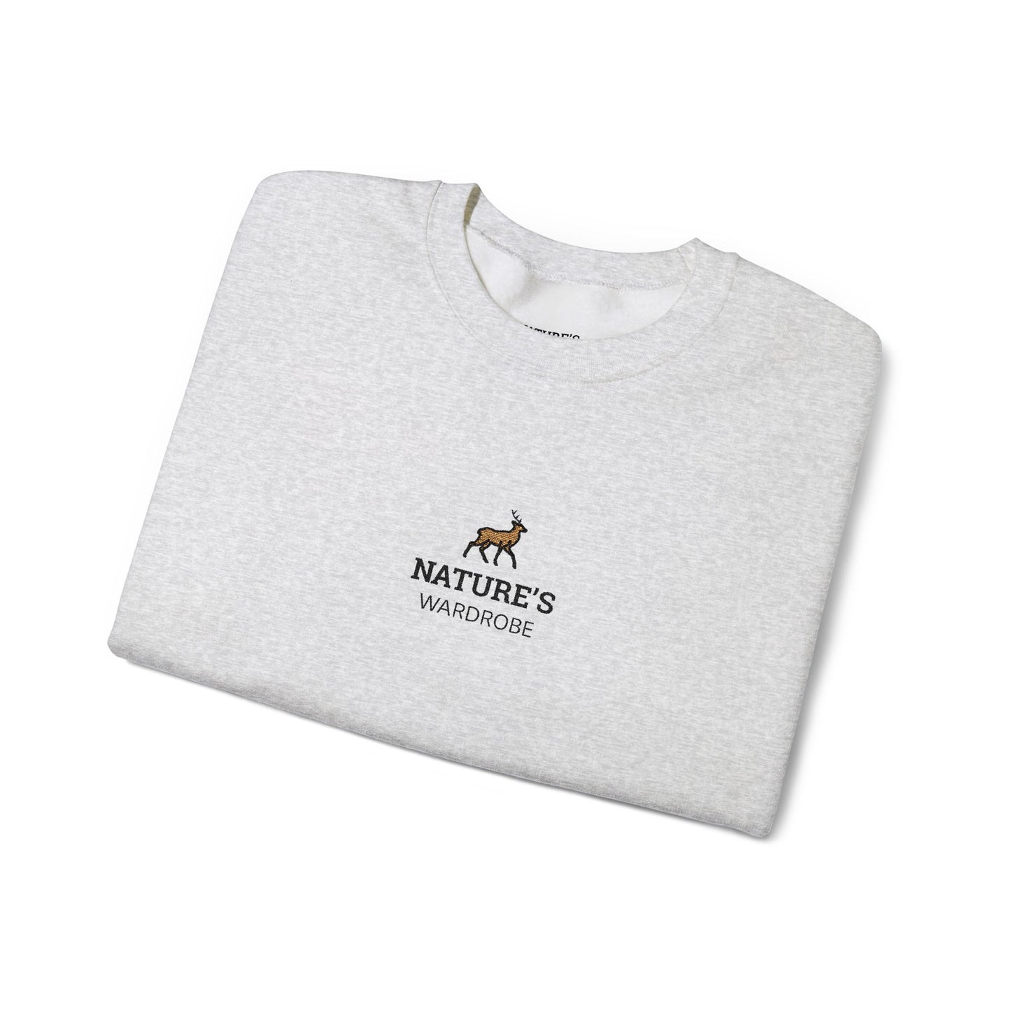 Nature's Wardrobe | Deer Embroidered Crewneck Sweatshirt